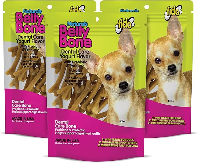 Naturals Belly Bones for Dogs, Yogurt Flavored