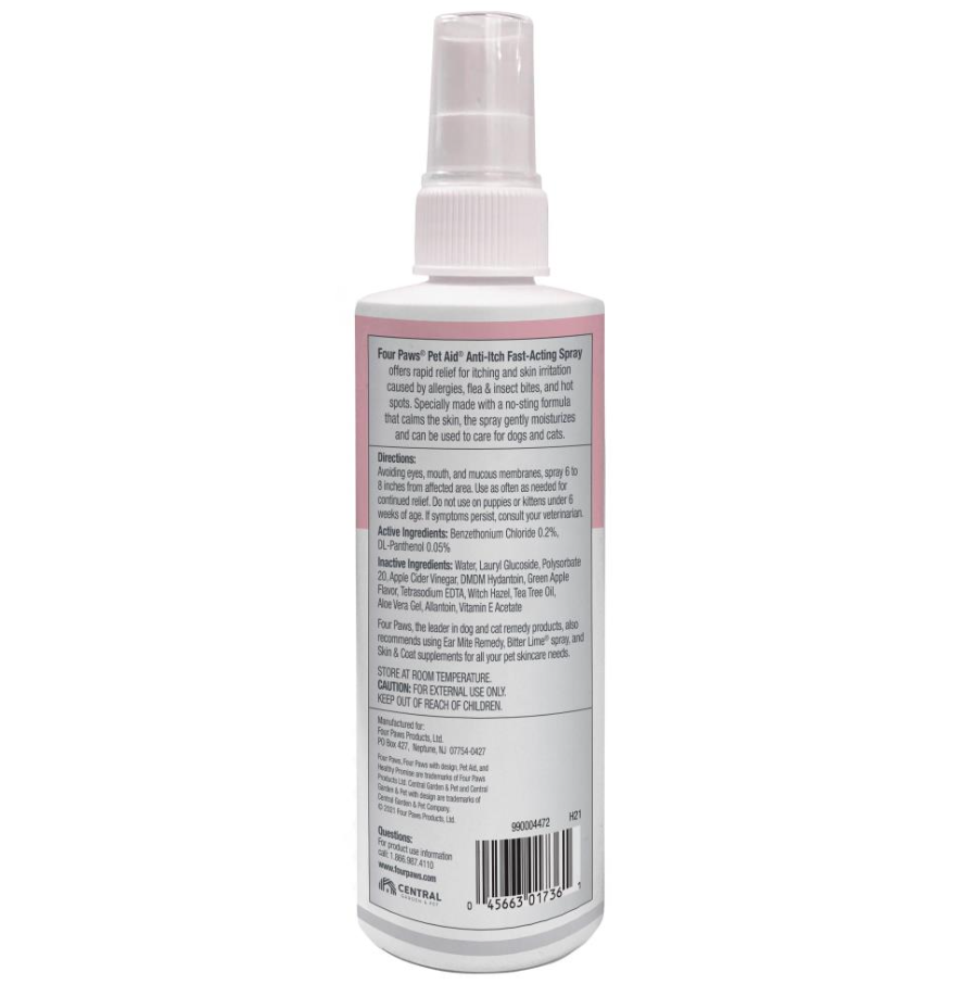 Pet Aid® Fast-Acting Anti-Itch Spray For Dogs & Cats Healthy Promise™ - Mascotito PR