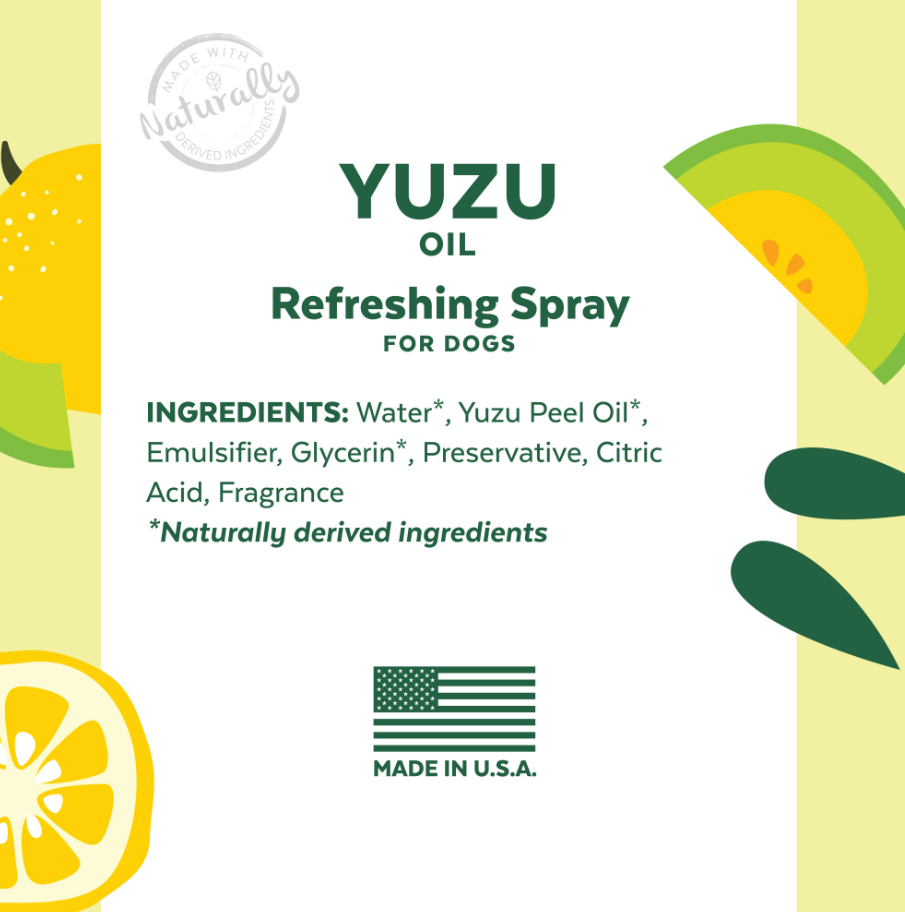 Yuzu Oil Refreshing Spray for Dogs - Mascotito PR