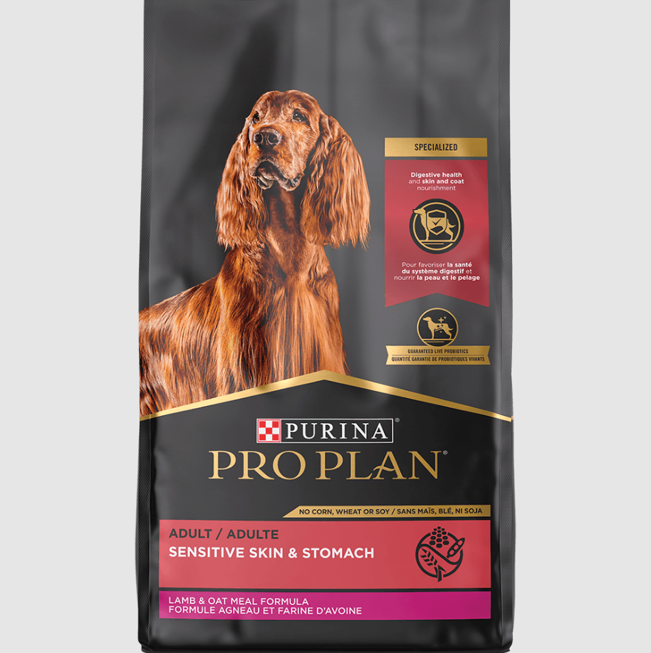 Pro Plan Adult Sensitive Skin & Stomach Lamb & Oat Meal Formula - Mascotito PR
