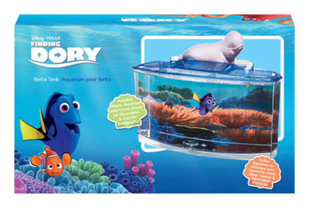 Finding Dory Betta Aquarium Fish Tank Kit | 0.7 Gallon Size