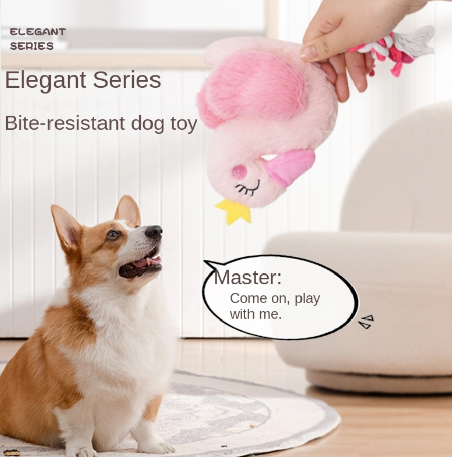 Swan Fun Chracter Dog Toy