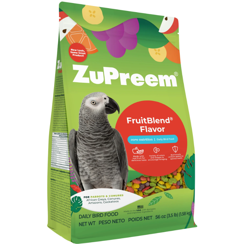 ZuPreem FruitBlend Daily Nutrition Parrot & Conure Pellet
