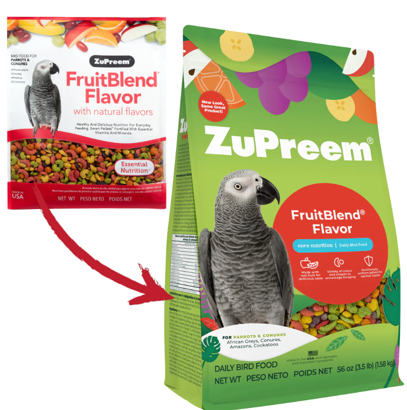 ZuPreem FruitBlend Daily Nutrition Parrot & Conure Pellet