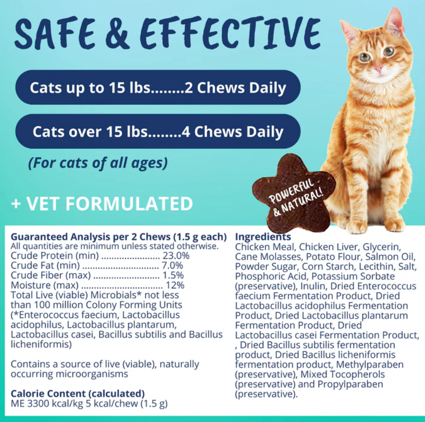 Probiotic Soft Chews for Cats