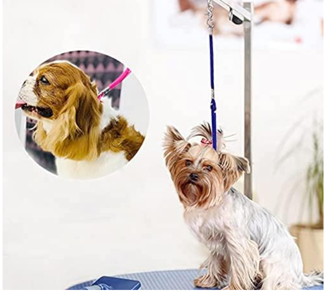 Pet Dog Grooming Loop, Nylon Restraint Noose Adjustable Dog Grooming Supplies for Pet Grooming Table Bathtub 22 Inches