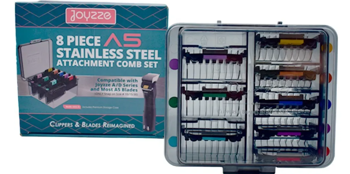 JOYZZE (5 In 1) 8 PIECE METAL COMB SET