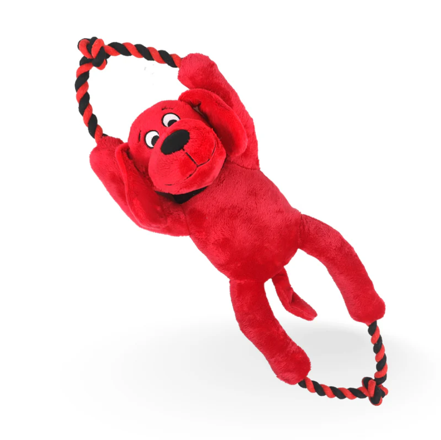 Clifford The Big Red Busy Body Rope 16-in Plush Dog Toy