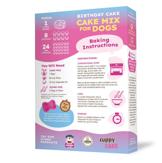 Puppy Cake Mix for Dogs