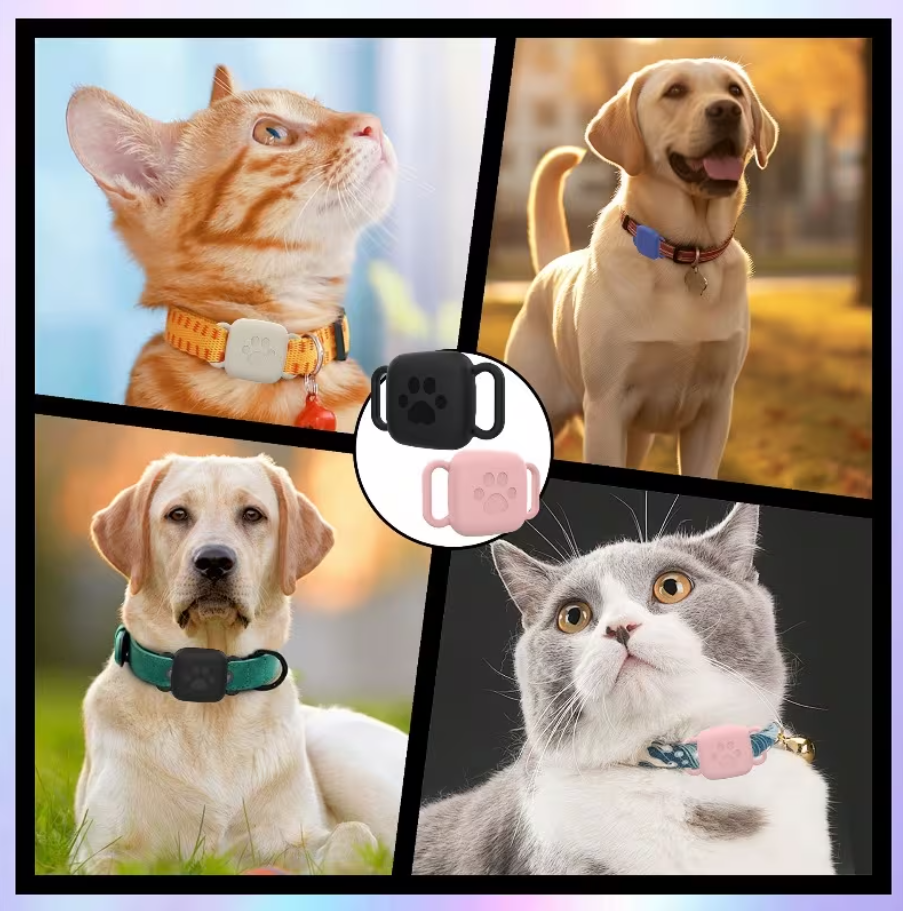 AirTag Cover for Dog or Cat Collars Paw Square