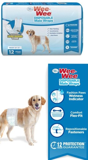 Wee Wee Male Wrap Pads - Mascotito PR