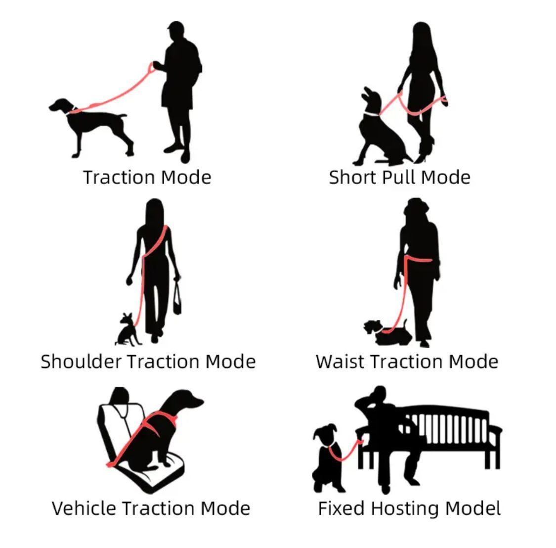 Retractable Leash 6-en-1 - Mascotito PR