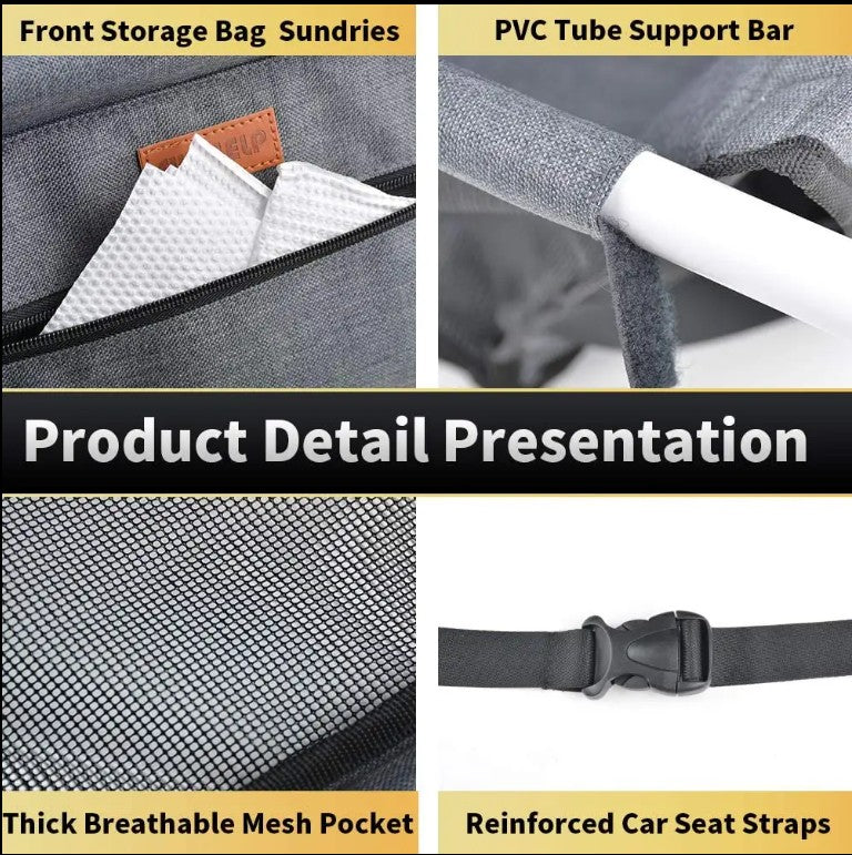 Oxford Waterproof Pet Safety Seat for Cars Cat and Dog Dirt-resistant Car Carrier - Mascotito PR