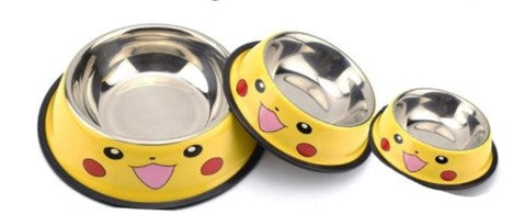 Stainless Steel Dog Bowl Pet Cartoon Feeding Bowl Dog Basin - Mascotito PR