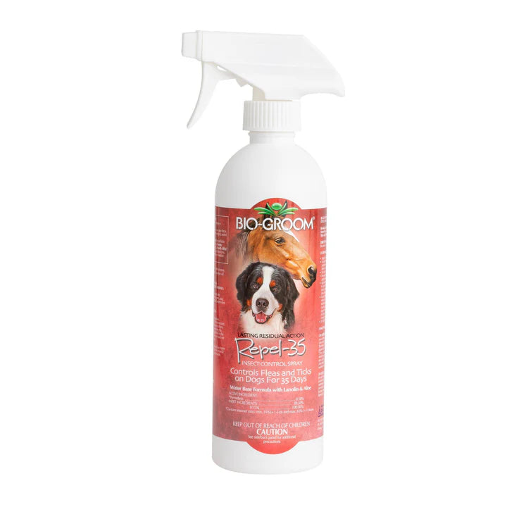 BIO-GROOM REPEL-35 FLEAS & TICKS SPRAY - Mascotito PR