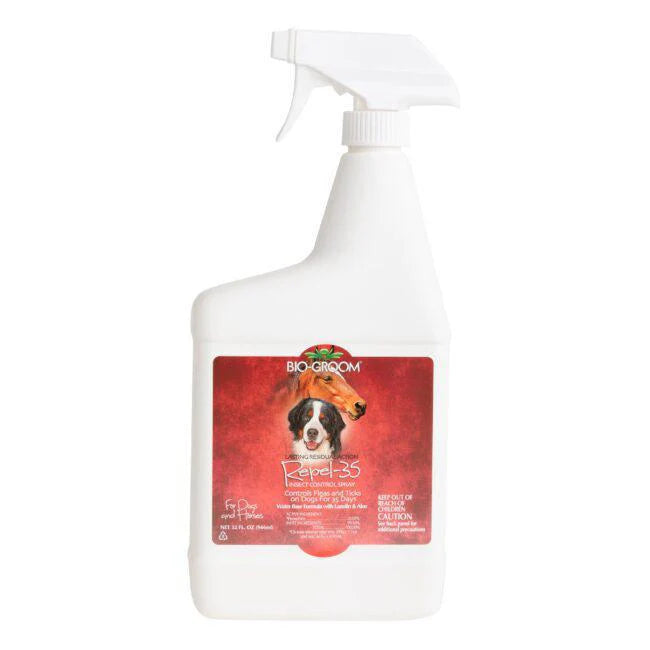 BIO-GROOM REPEL-35 FLEAS & TICKS SPRAY - Mascotito PR