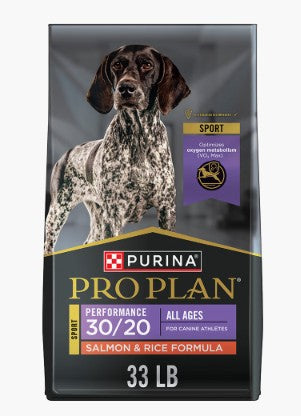 Alimento seco para perros con fórmula de salmón y arroz 30/20 para todas las edades Pro Plan Sport Performance - Mascotito PR
