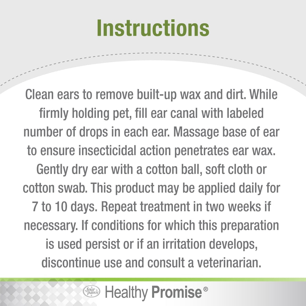 Healthy Promise Aloe Ear Mite Treatment For Cats