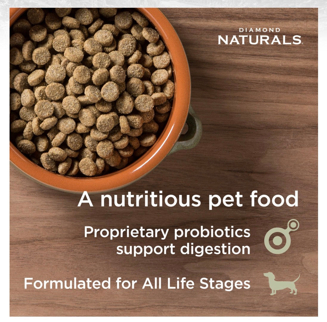 DIAMOND NATURALS
SKIN & COAT ALL LIFE STAGES DOG
SALMON & POTATO FORMULA
