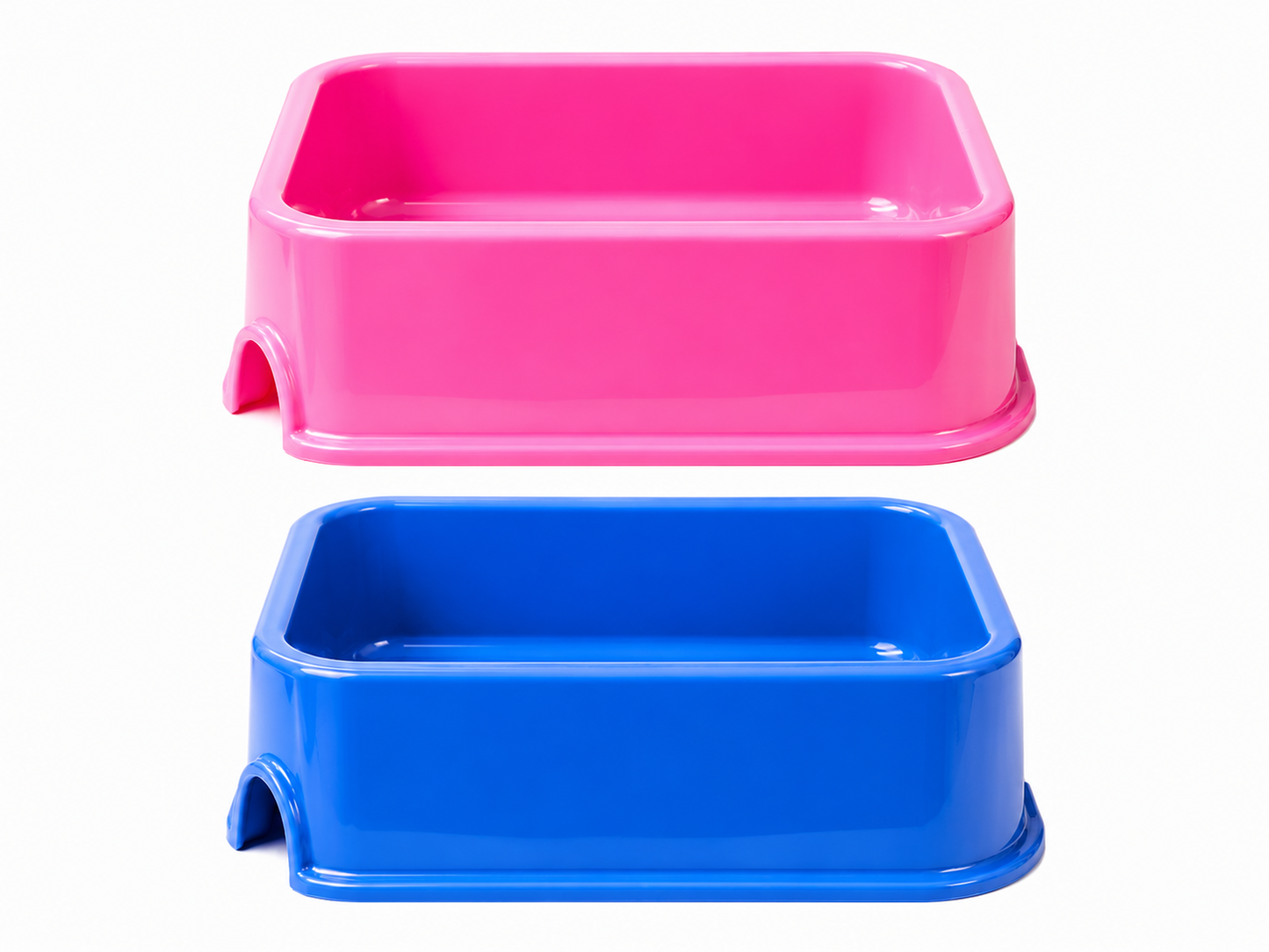 Square Plastic Pet Bowl – 2000ml