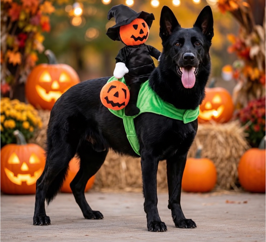 Pumpkin Rider Pet Costume