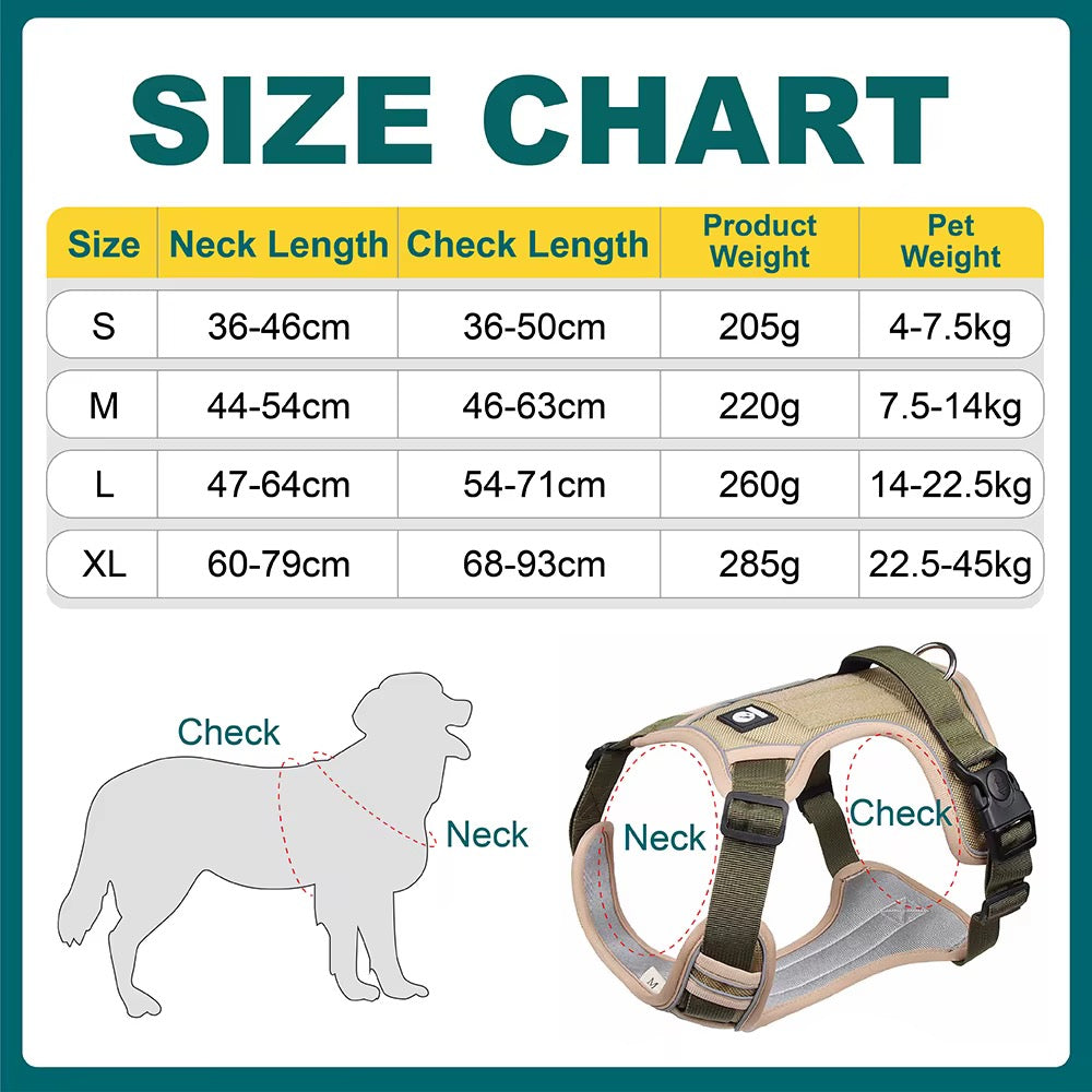 Tactical Harness- Adjustable Dog Harness