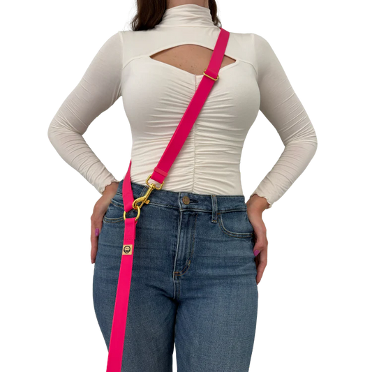 Molly & Co. Fuchsia - Splashproof Handsfree Dog Leash