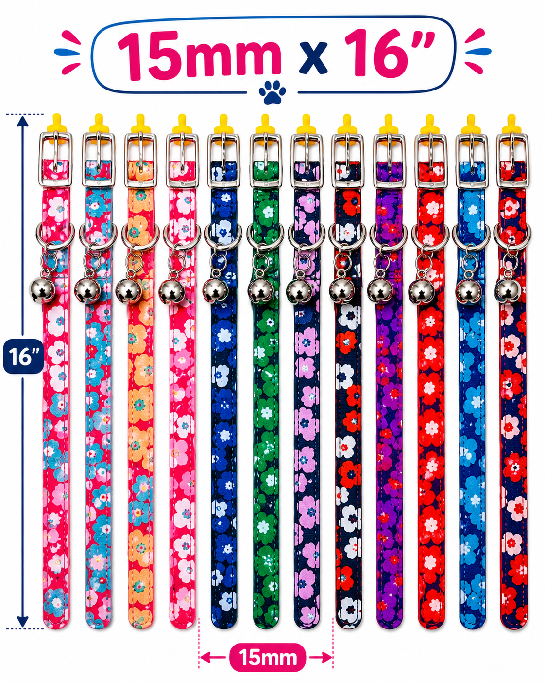 Flowers Cat/Small Dog Collars