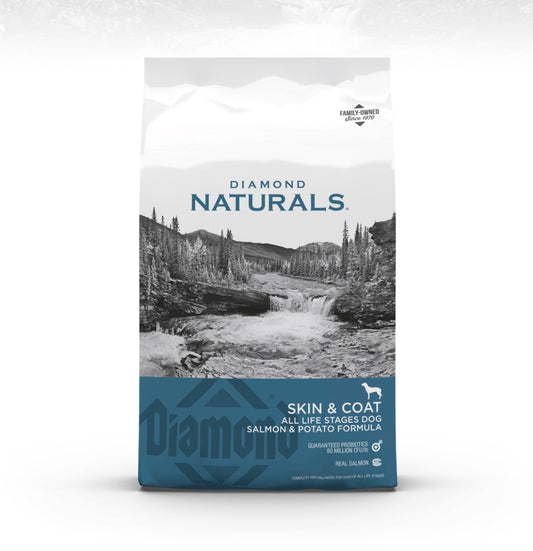 DIAMOND NATURALS
SKIN & COAT ALL LIFE STAGES DOG
SALMON & POTATO FORMULA
