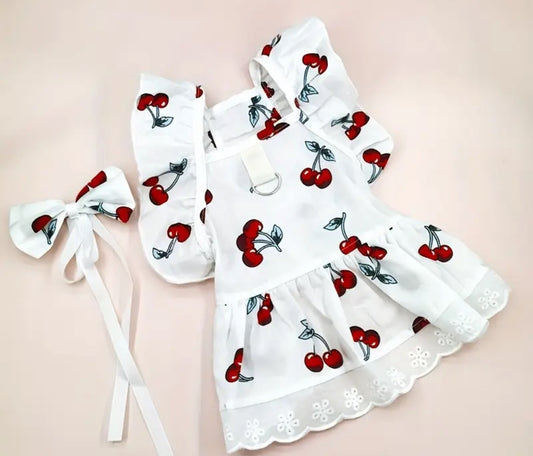 Cherry chic dress for dogs
