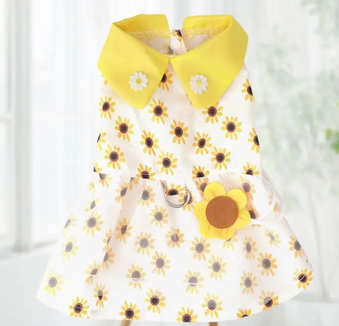 Sunflower Dress for dogs