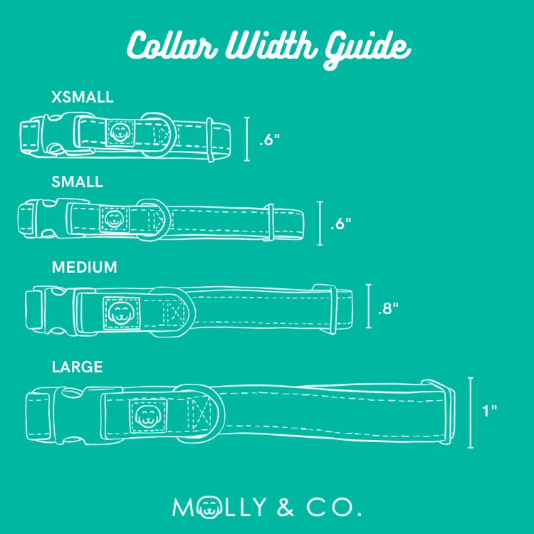 Molly and Co. Seaside - Adjustable Splashproof Dog Collar