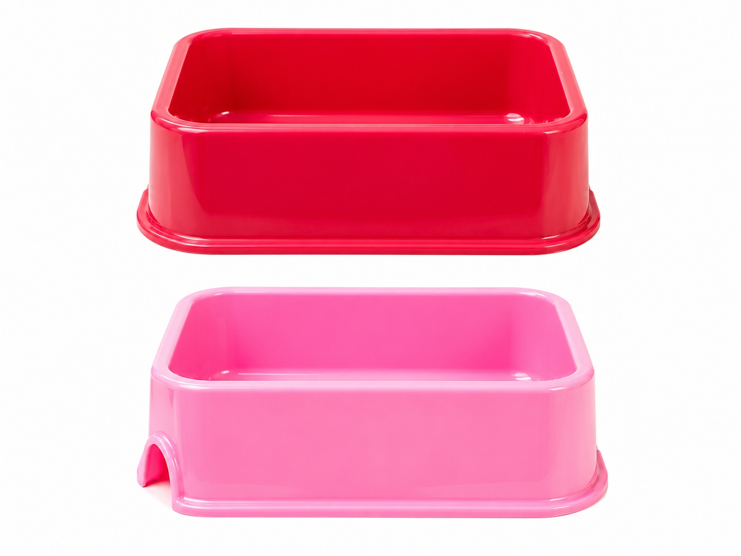 Square Plastic Pet Bowl – 2000ml