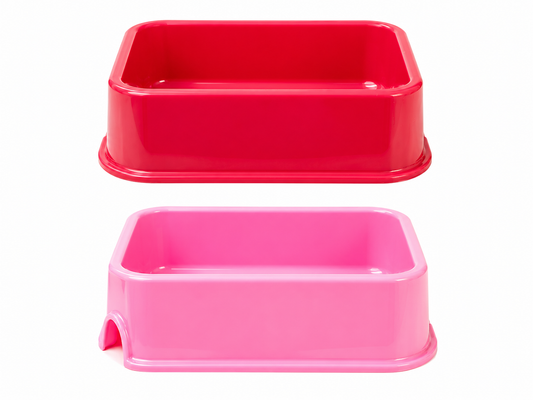 Square Plastic Pet Bowl – 2000ml