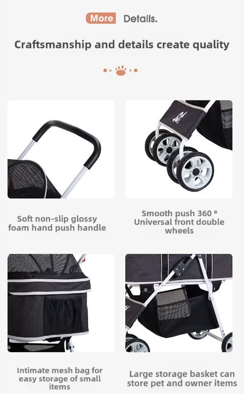 Foldable Pet Stroller (Coche)