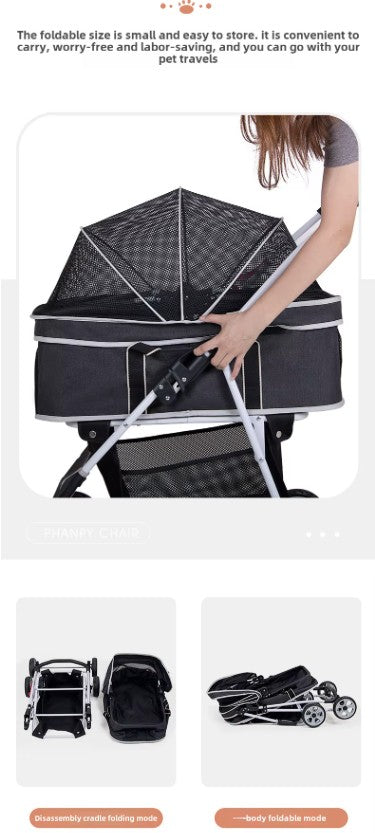 Foldable Pet Stroller (Coche)