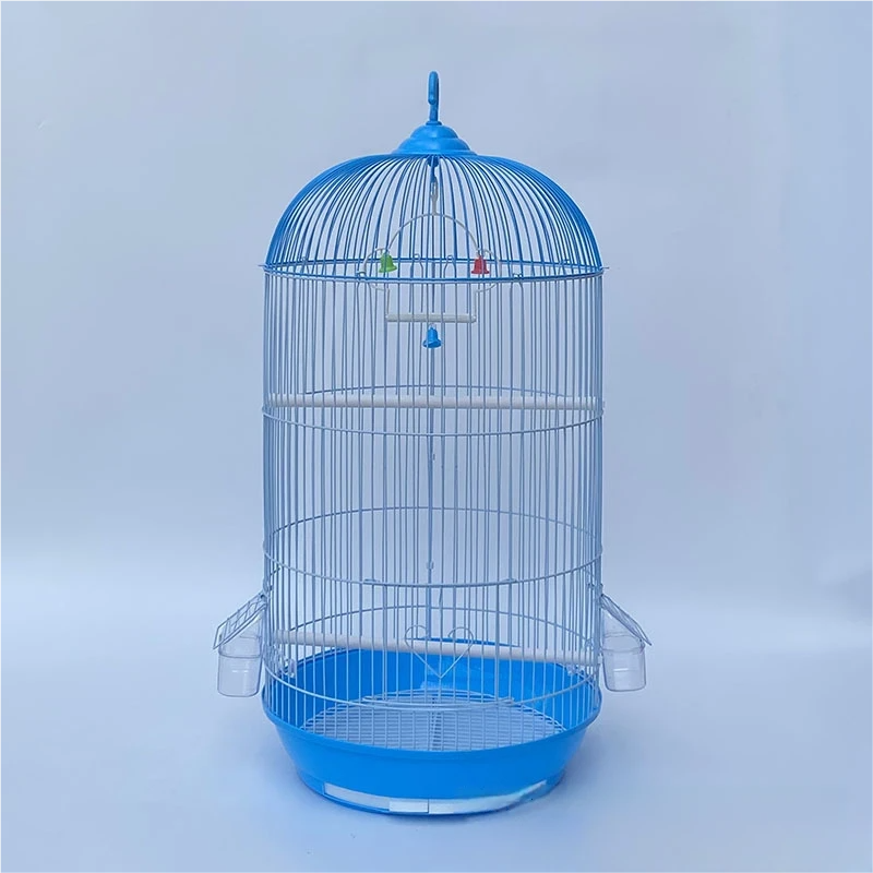 Jaula Redonda Alta para Aves Medianas 13.38 x 26.77 pulgadas