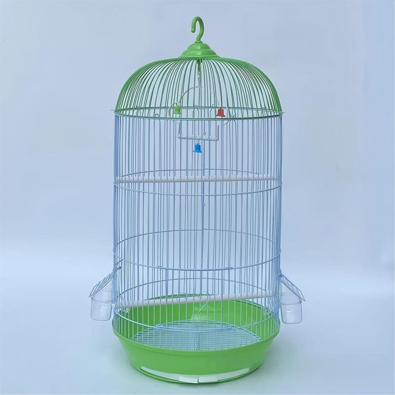Jaula Redonda Alta para Aves Medianas 13.38 x 26.77 pulgadas