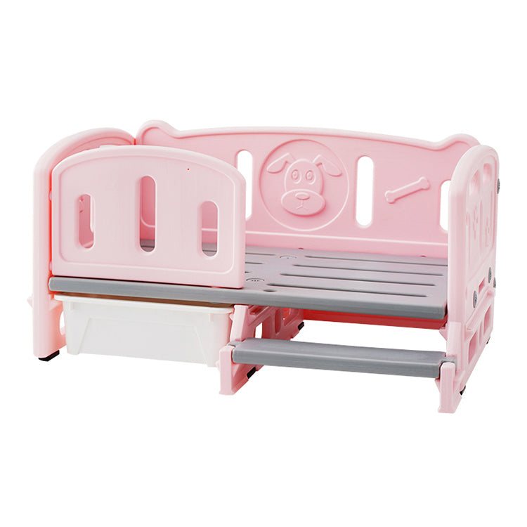 Cama Elevada Multifuncional para Mascotas con Escalón