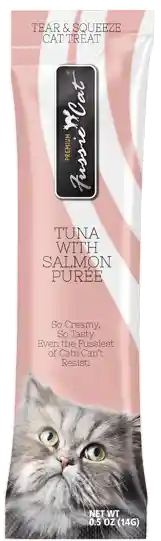 Fussie Cat Tuna Salmon Puree .5-oz 4-ct