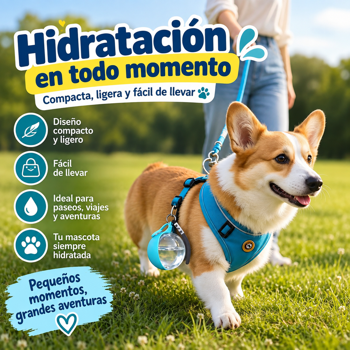 Botella Portátil para Mascotas