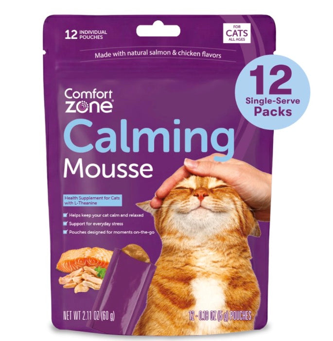 CAT CALMING MOUSSE; LICKABLE CAT CALMING SUPPLEMENT 12 count