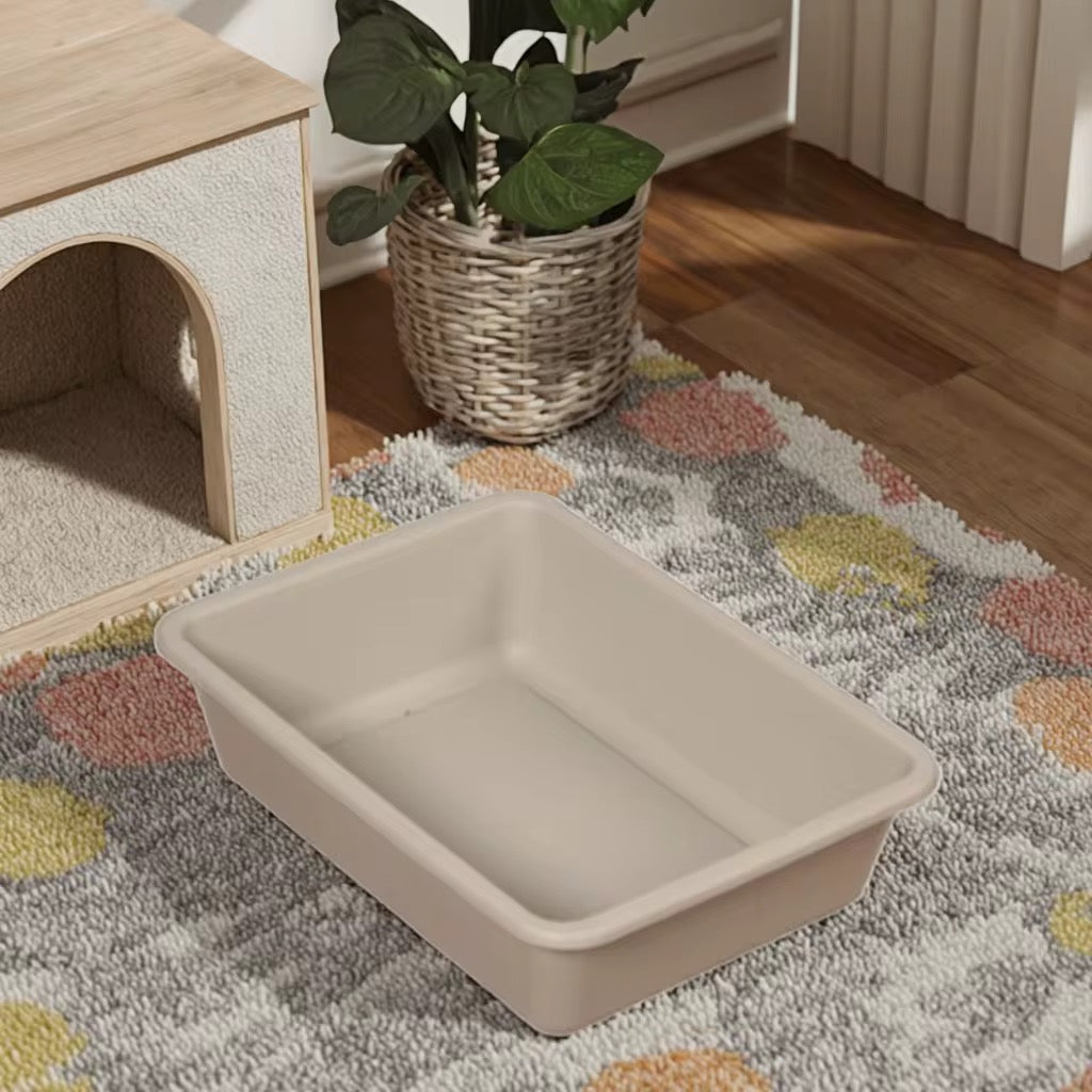 Rectangle Plastic Cat Litter Tray Box