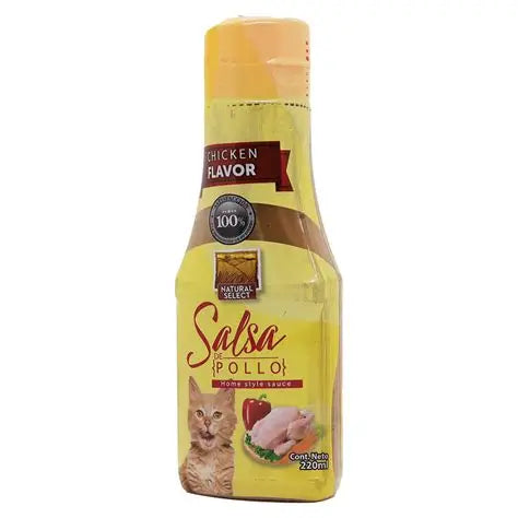 Salsa Para Gato Natural Select Sabor a Pollo 220 ml