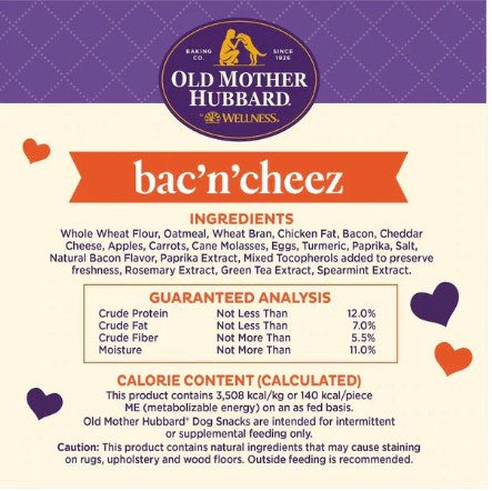 Wellness Old Mother Hubbard Small Bac'N'Cheez