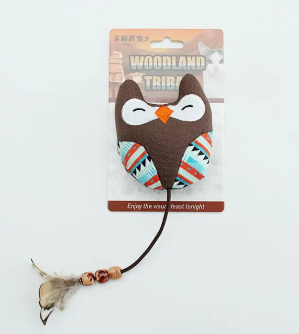 Woodland Tribal Plush Cat Toys