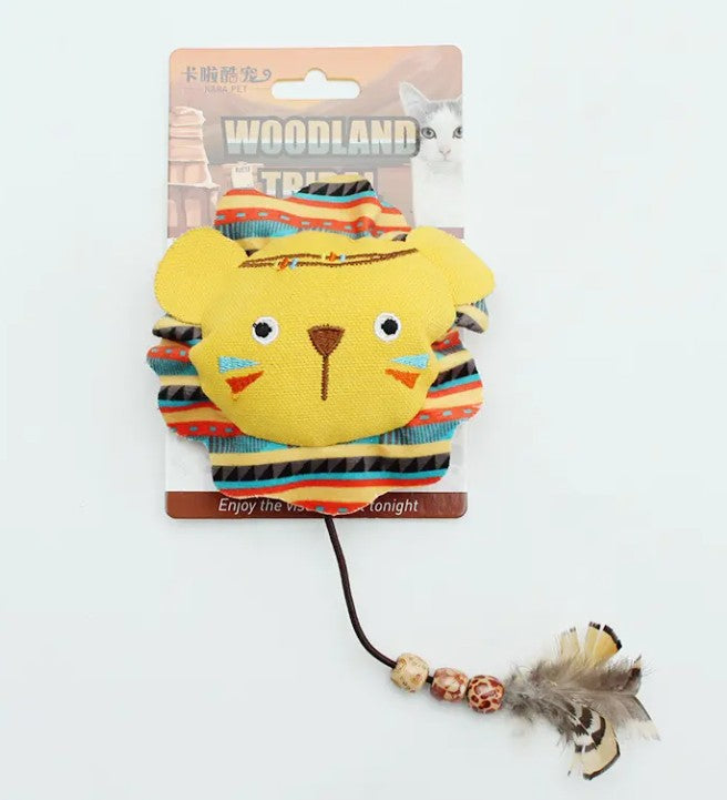 Woodland Tribal Plush Cat Toys