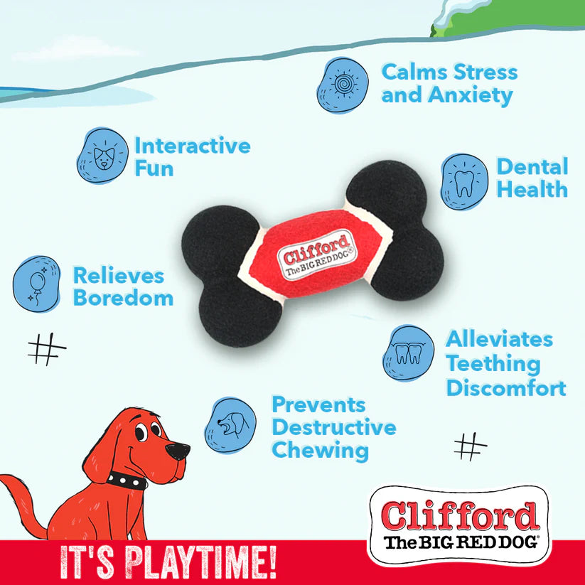 Clifford The Big Red Dog Toughie Bone Dog Toy