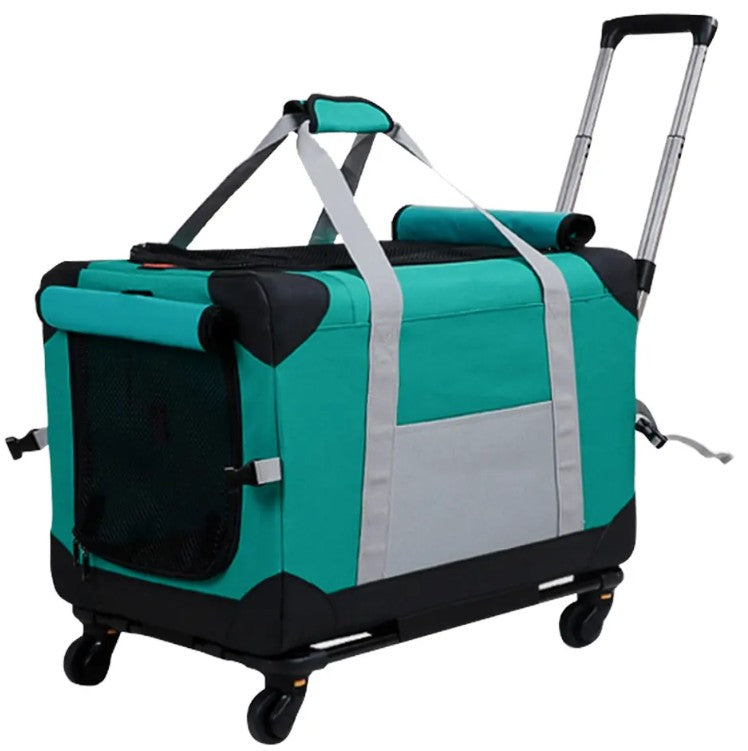 Travel Transport Rolling Bag for Dogs Cats Puppy Less 30 llbs - Mascotito PR