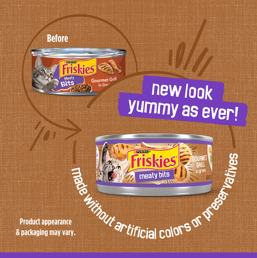 Friskies Meaty Bits Gourmet Grill in Gravy Wet Cat Food